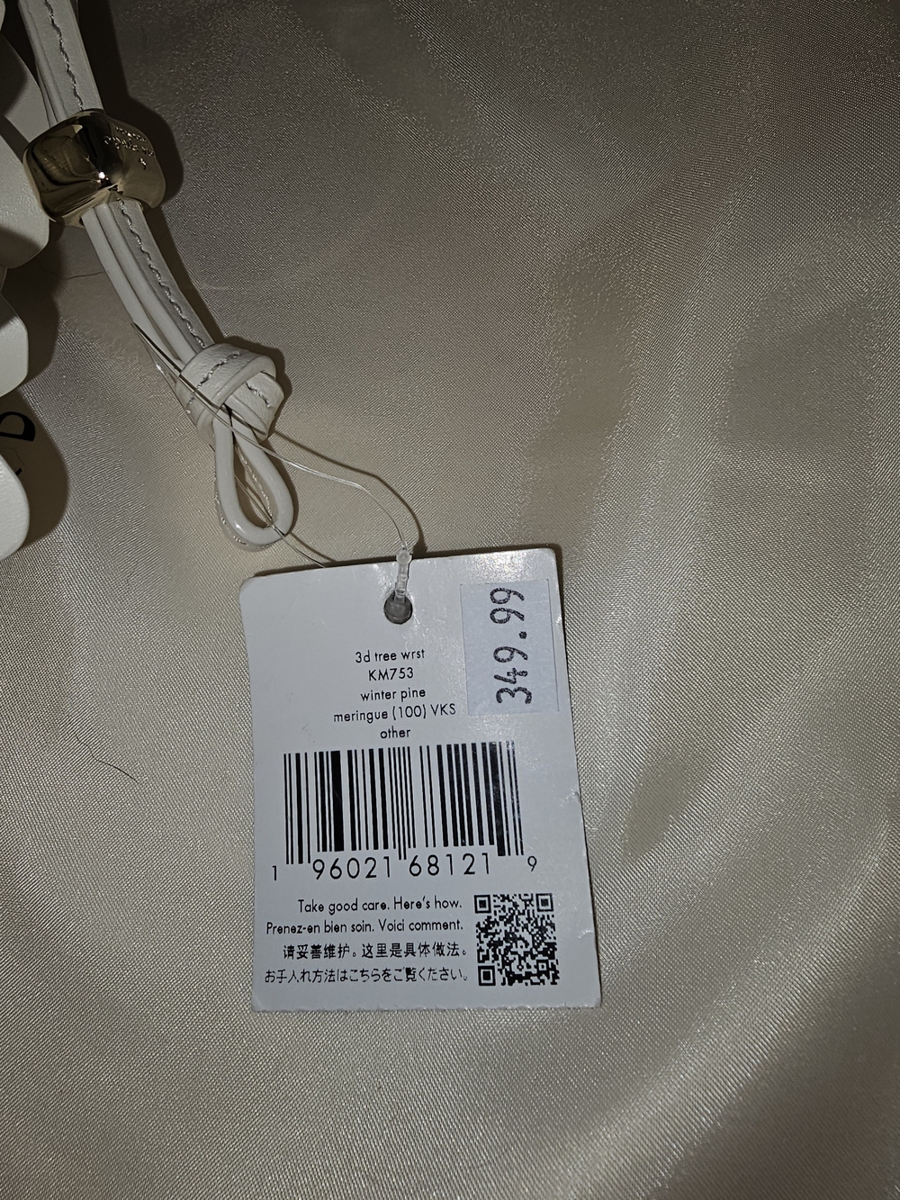 Kate Spade Cream Sculptural Petal Tree Wristlet NWT And Dustbag - Picture 6 of 6